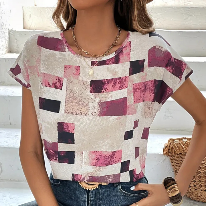 TARIAN - Entspanntes Geometrisches Damen-T-Shirt