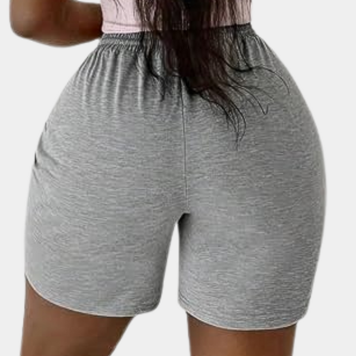 YSABELLE - Einfarbige dehnbare Shorts für Damen