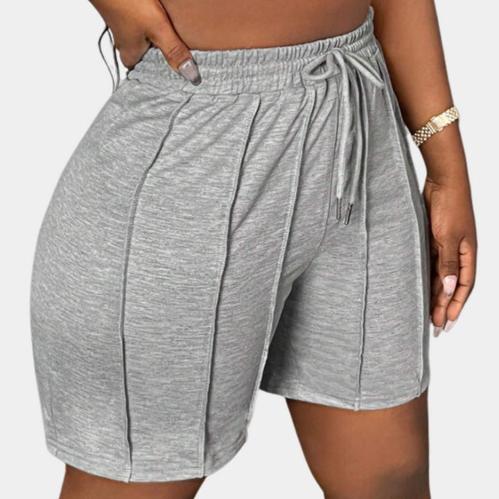 YSABELLE - Einfarbige dehnbare Shorts für Damen