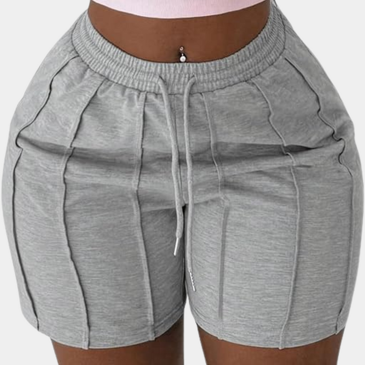 YSABELLE - Einfarbige dehnbare Shorts für Damen