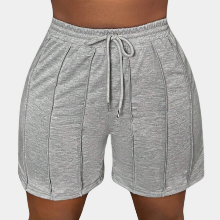 YSABELLE - Einfarbige dehnbare Shorts für Damen