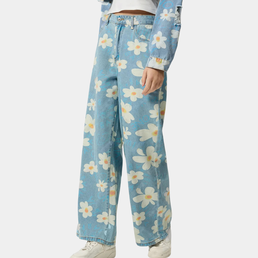 YSEULT - Trendige geblümte Jeans für Damen
