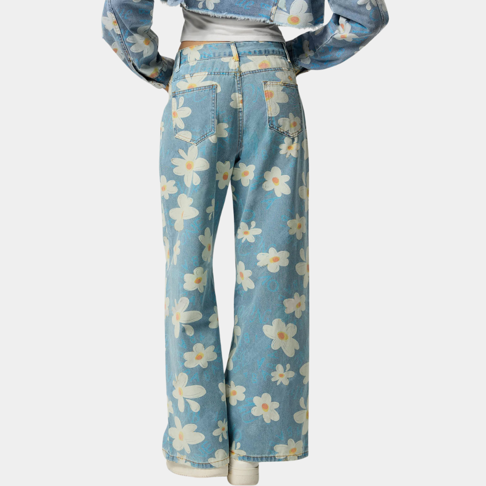 YSEULT - Trendige geblümte Jeans für Damen