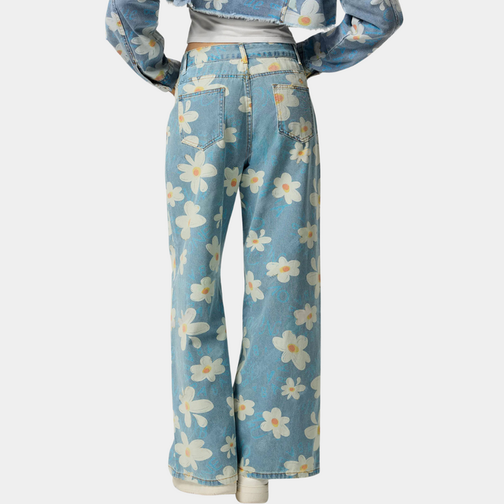YSEULT - Trendige geblümte Jeans für Damen