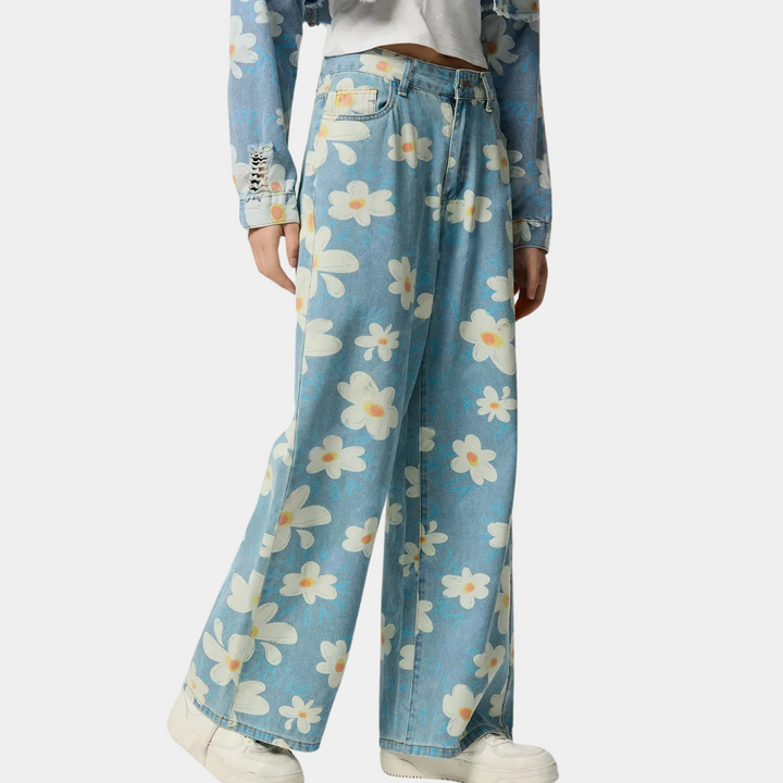 YSEULT - Trendige geblümte Jeans für Damen
