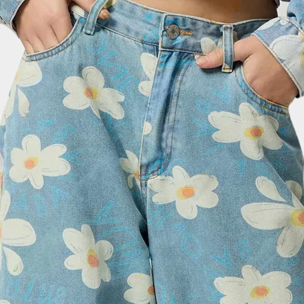 YSEULT - Trendige geblümte Jeans für Damen