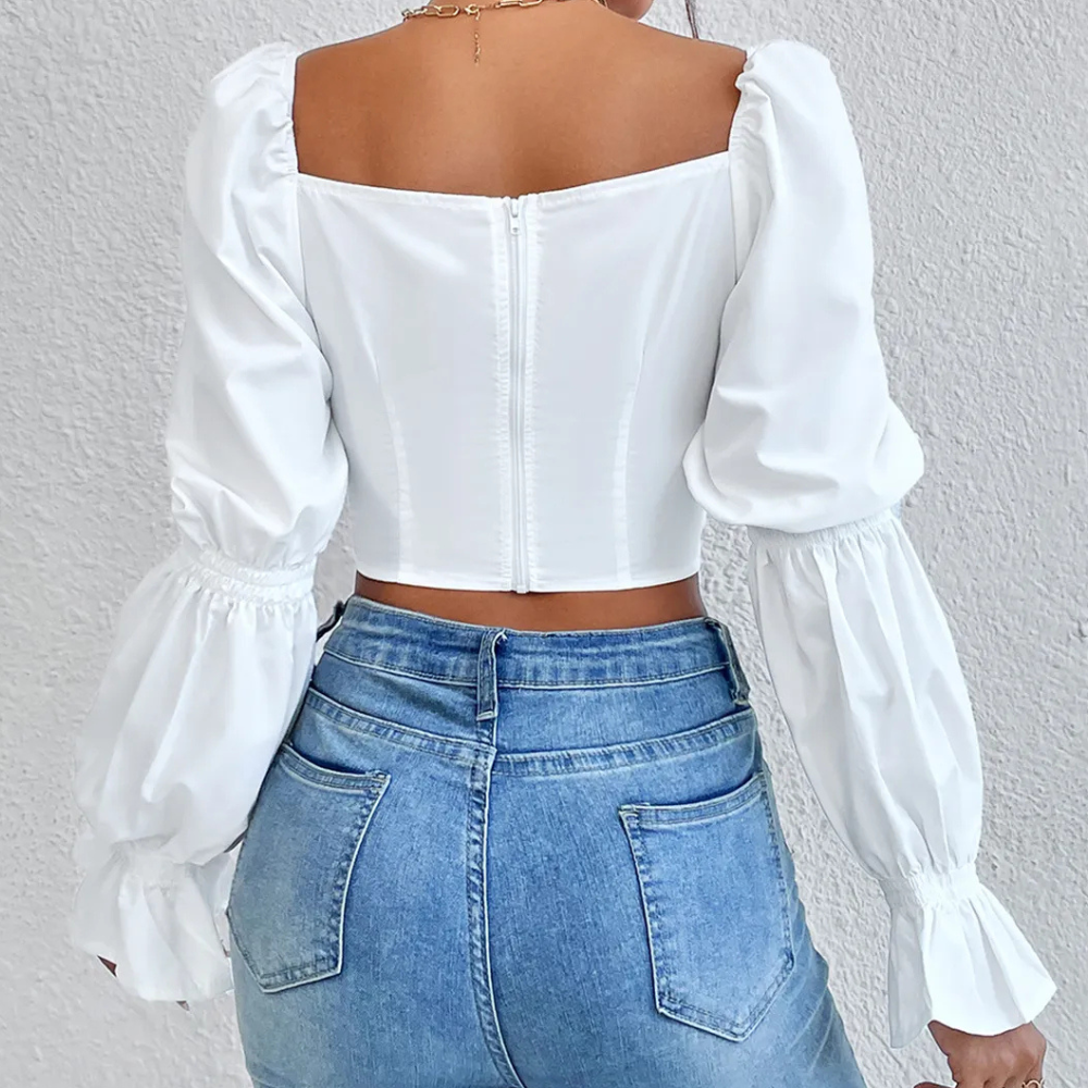 LYSELLE - Trendige Schnürbluse für Damen