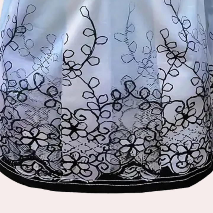 VANJA - Moderne Damenbluse mit Blumenmuster