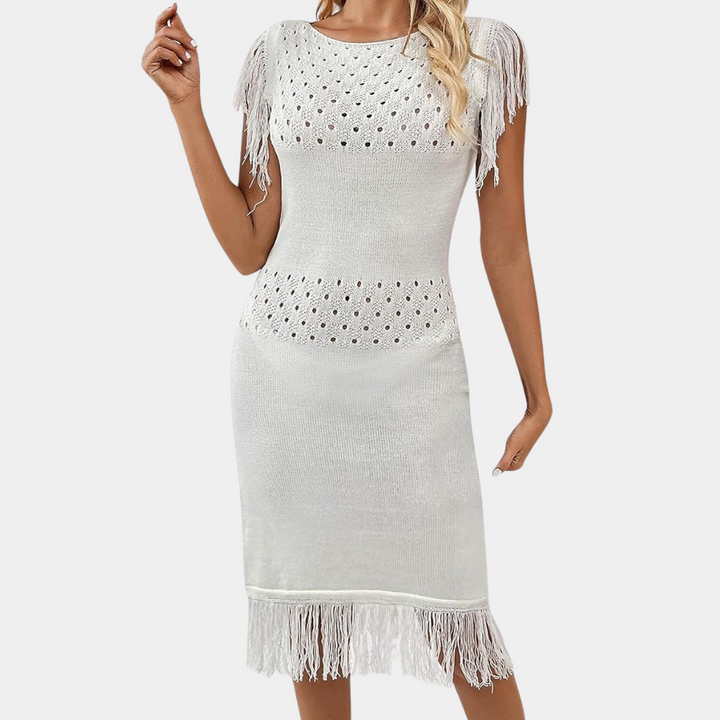 ISMERIA - Fransensaumkleid für Damen