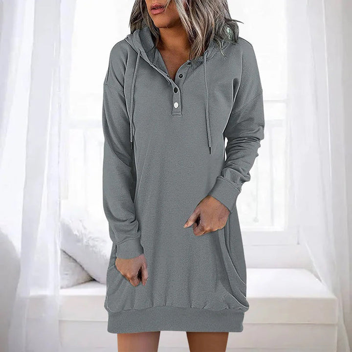 ALLEGRA - Lässig kapuzenpulli kleid