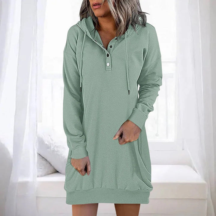 ALLEGRA - Lässig kapuzenpulli kleid
