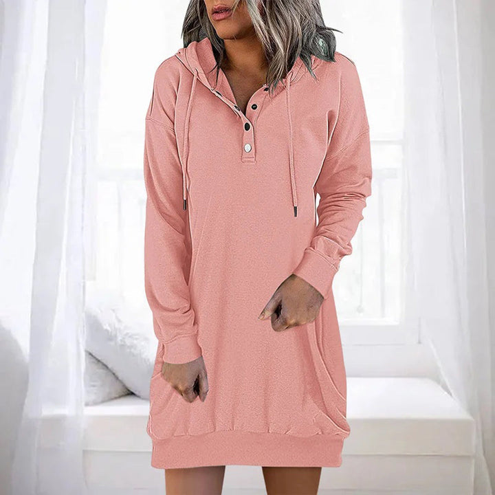 ALLEGRA - Lässig kapuzenpulli kleid