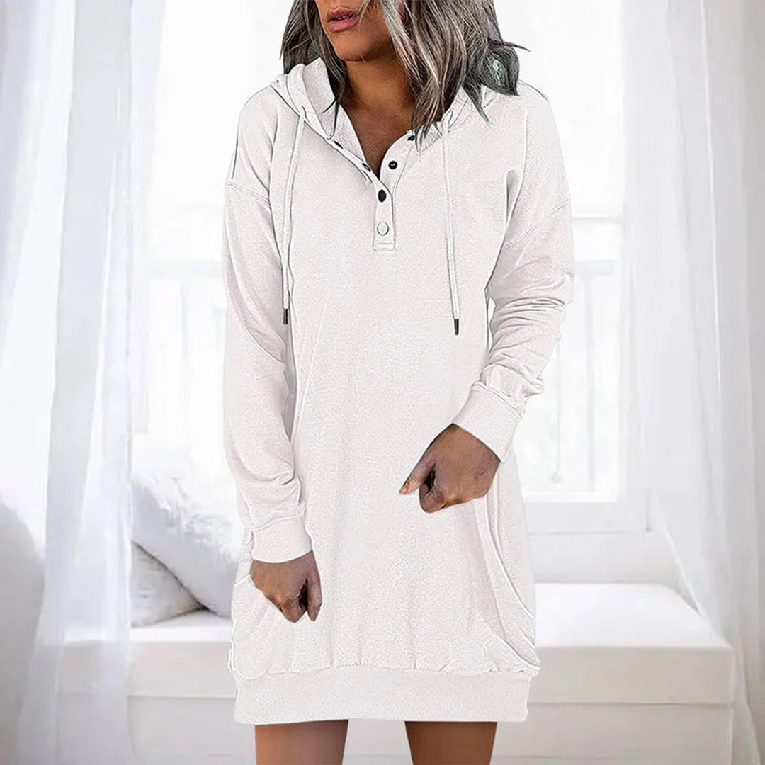 ALLEGRA - Lässig kapuzenpulli kleid