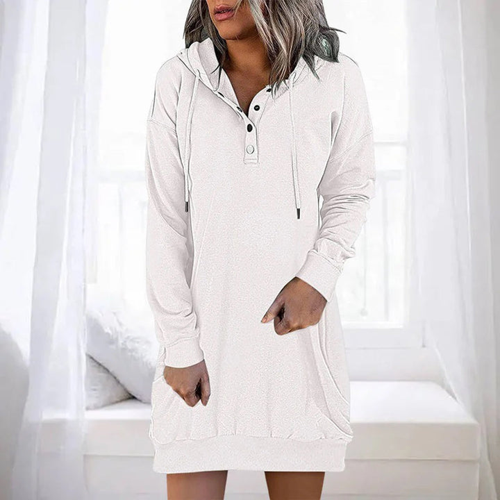 ALLEGRA - Lässig kapuzenpulli kleid
