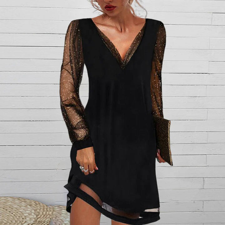 ATHENA - Elegantes kleid mit V-Hals