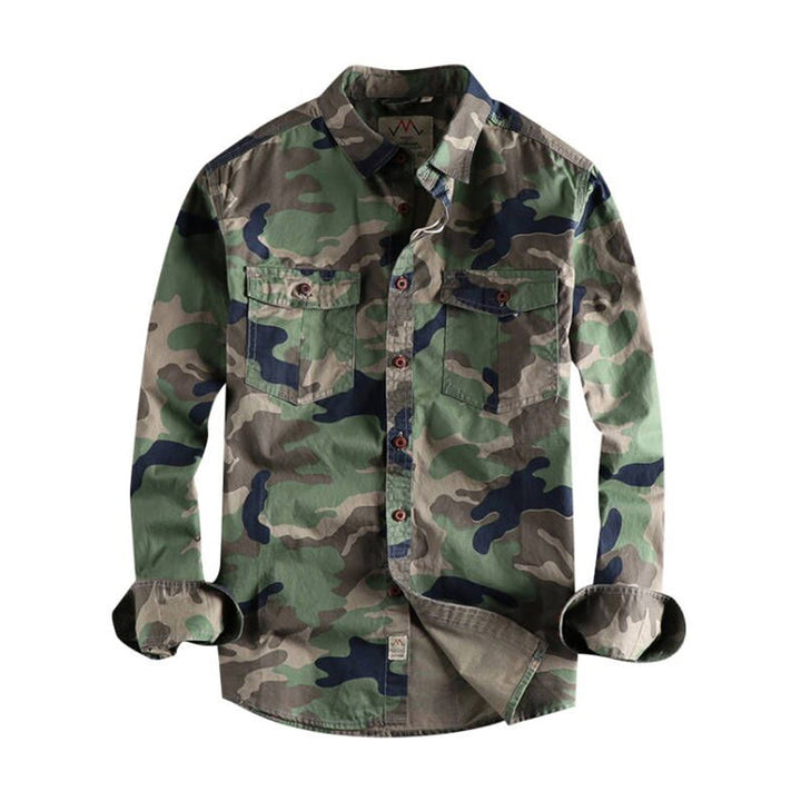 AUBERT - Männer camouflage hemd