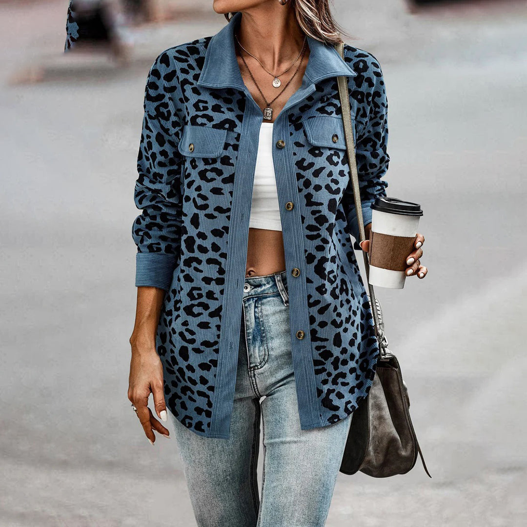 BAILEE - Trendige leopardendruck jacke