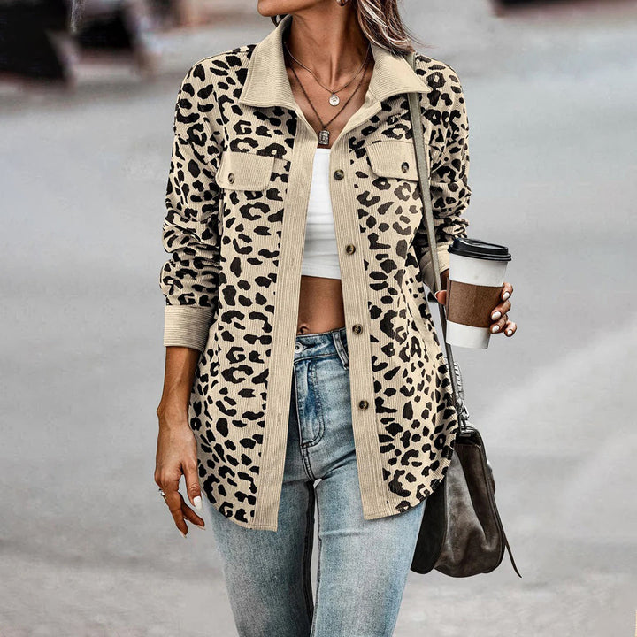 BAILEE - Trendige leopardendruck jacke