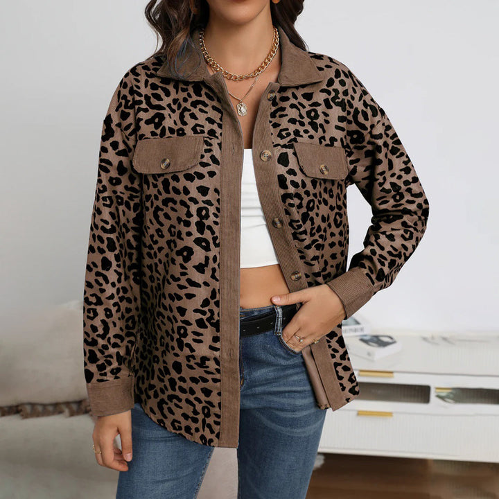 BAILEE - Trendige leopardendruck jacke