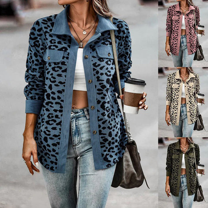 BAILEE - Trendige leopardendruck jacke