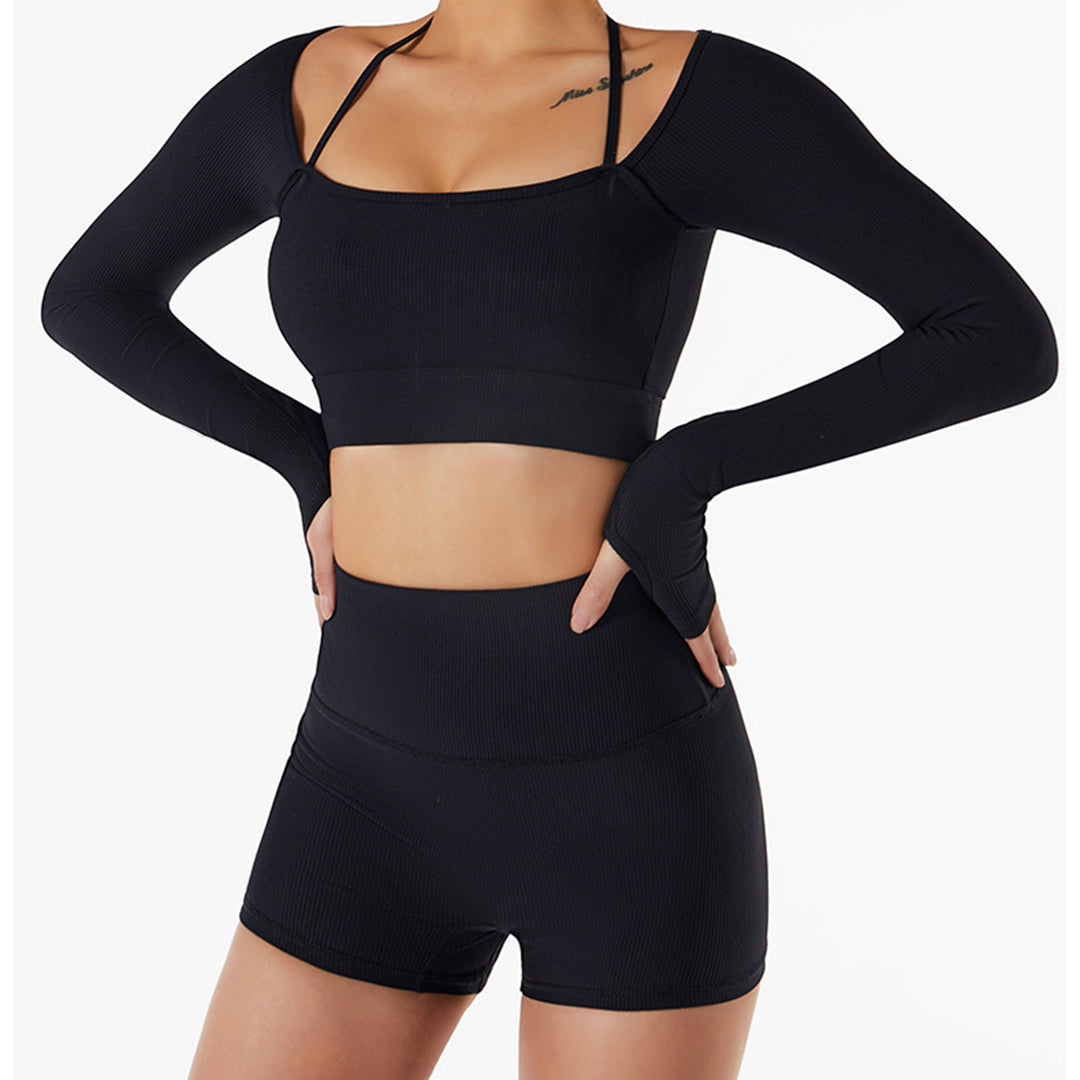 ZARA - Geripptes Yoga-Set für Frauen