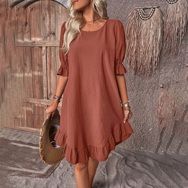 CARISSA - Freizeitkleid mit puffärmeln