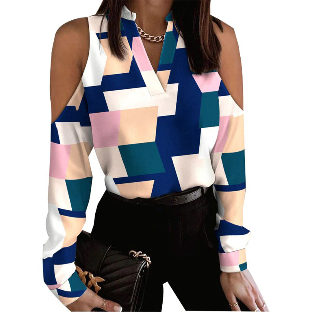 CASSIDY - Elegante Bluse mit V-Ausschnitt
