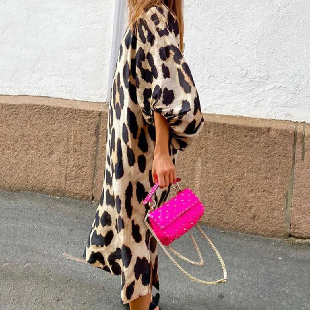GIULIA - Leopardenmuster-kleid