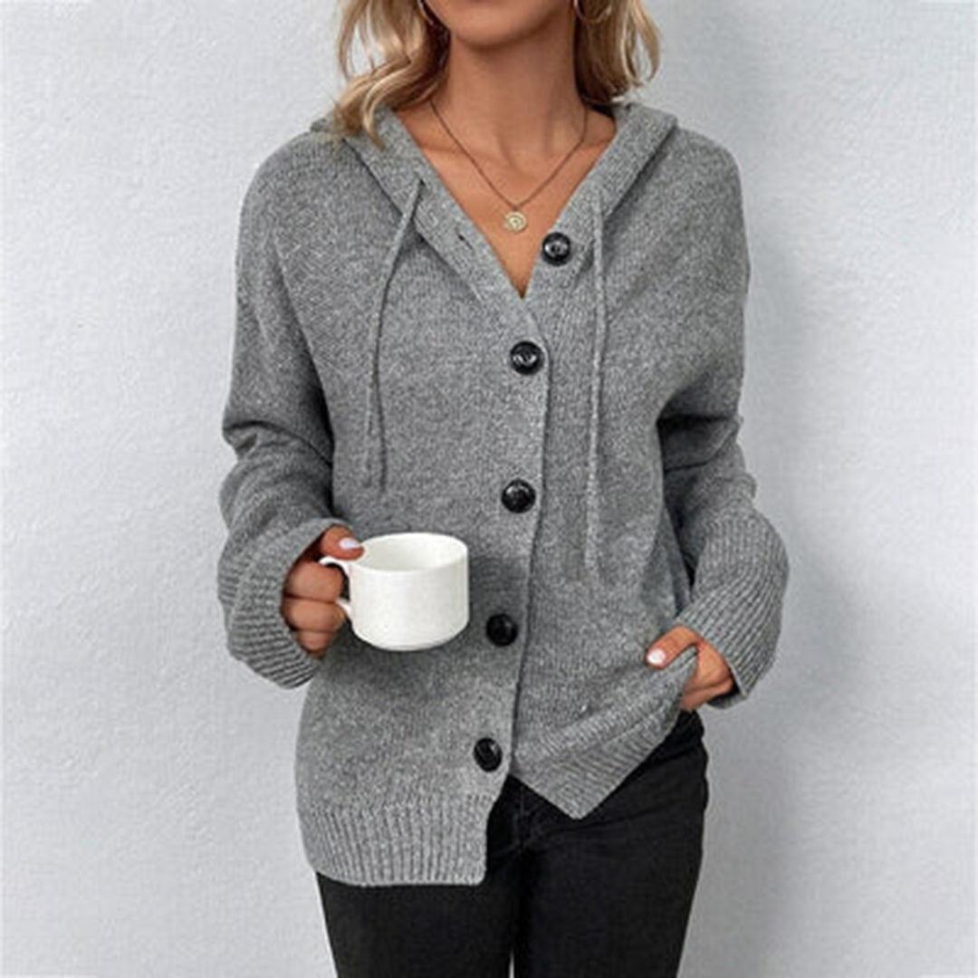 FILIPPA - Bequeme Strickjacke mit Kapuze