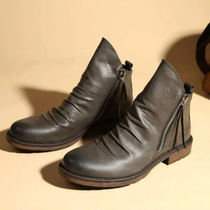 HAYLOM - Stylische Stiefel mit Reißverschluss