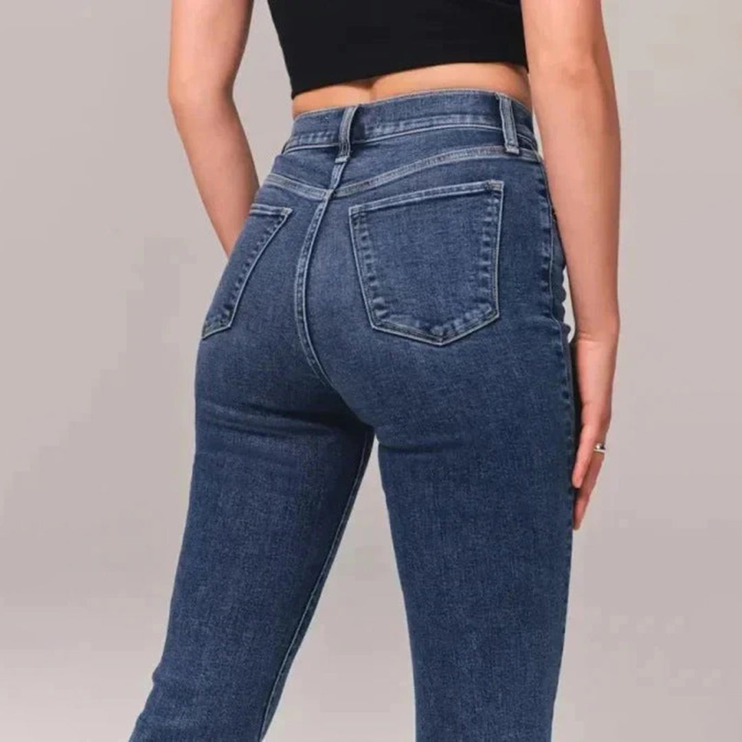 JANE - Schlagjeans mit hoher Taille