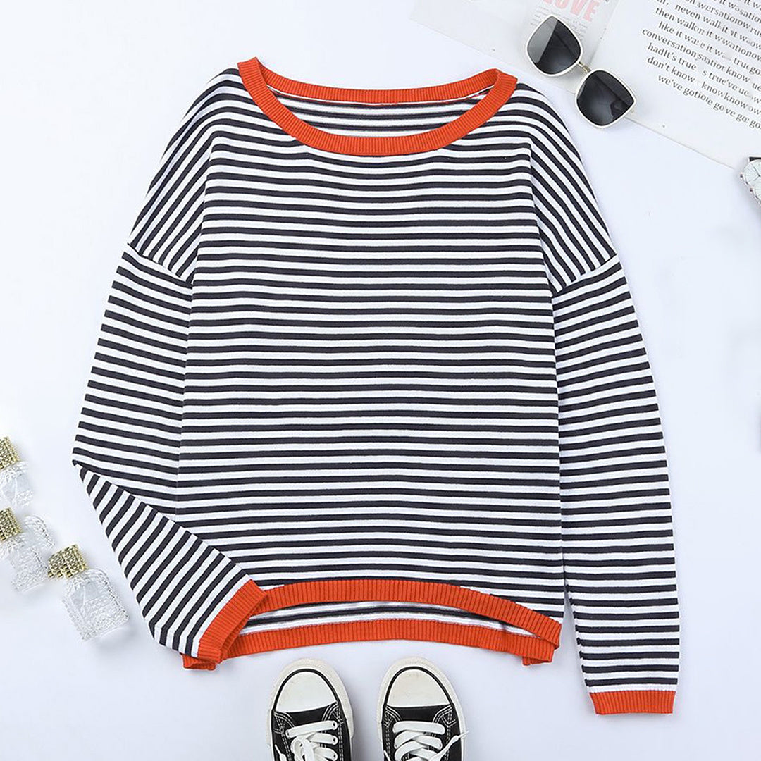 JOLIE - Stylischer gestreifter Pullover