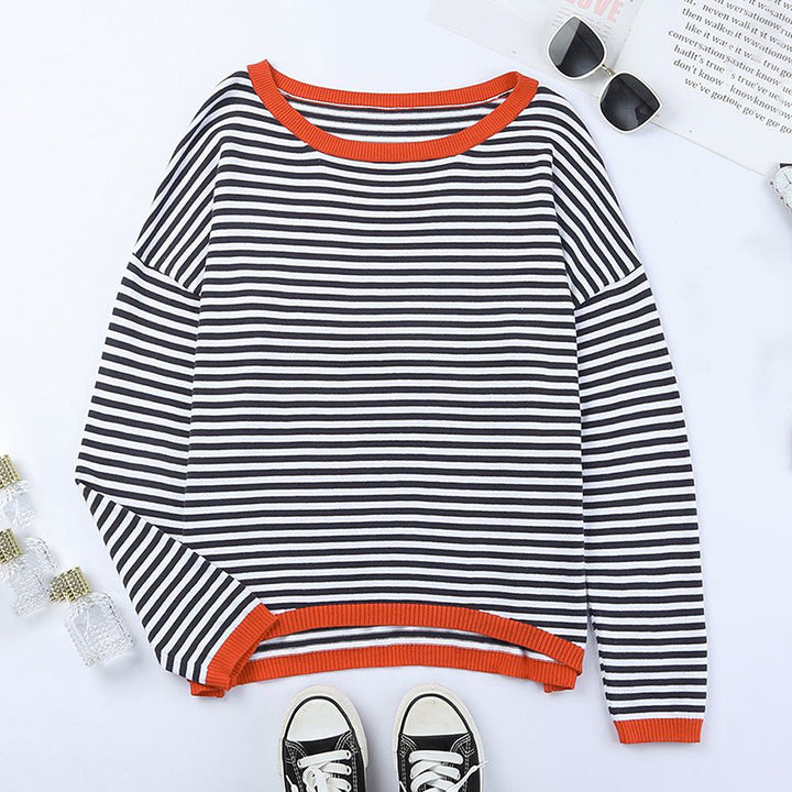 JOLIE - Stylischer gestreifter Pullover