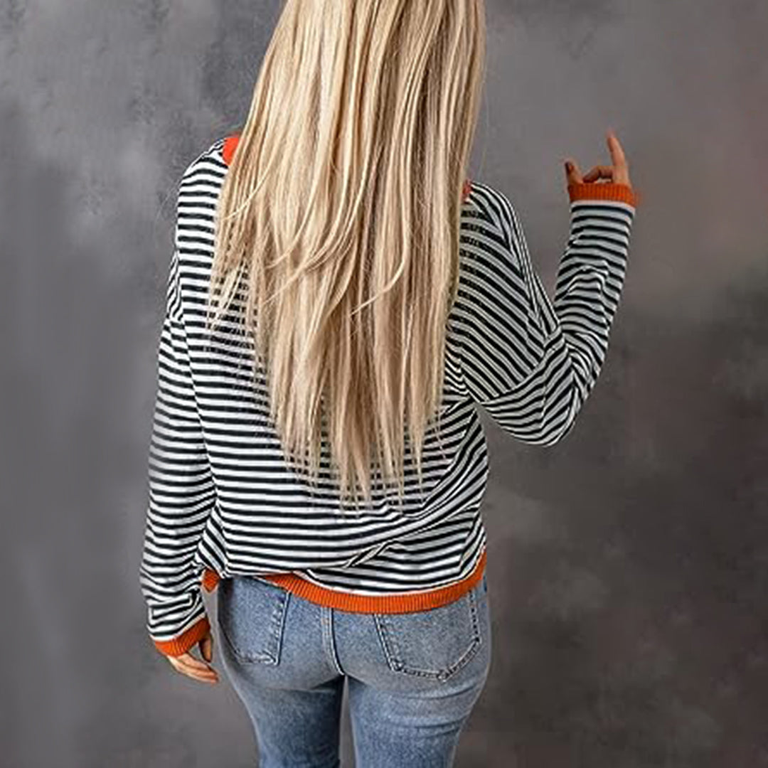 JOLIE - Stylischer gestreifter Pullover