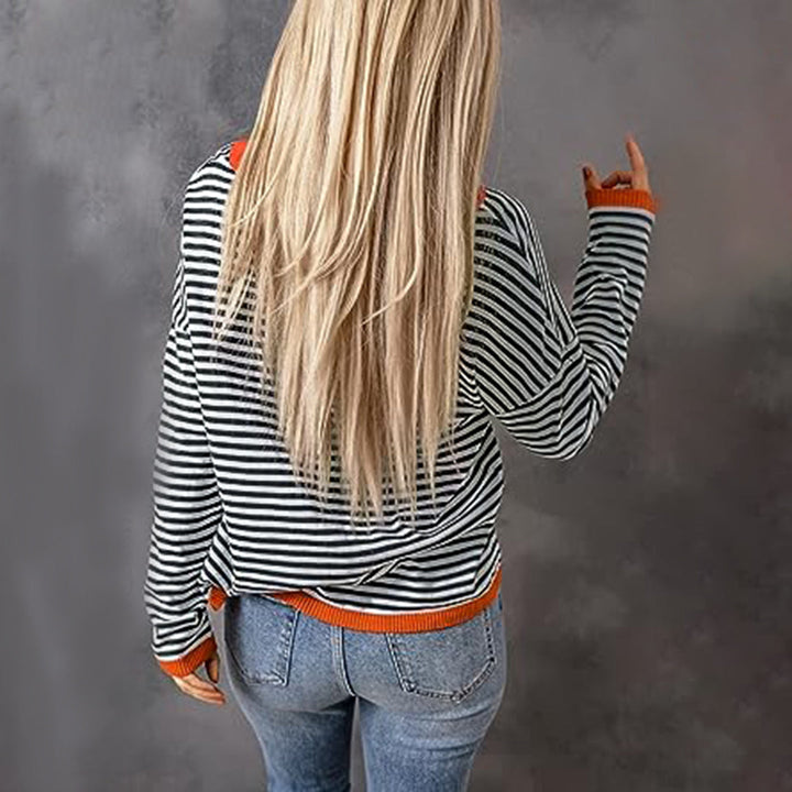 JOLIE - Stylischer gestreifter Pullover
