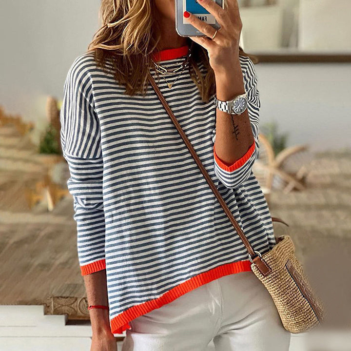 JOLIE - Stylischer gestreifter Pullover