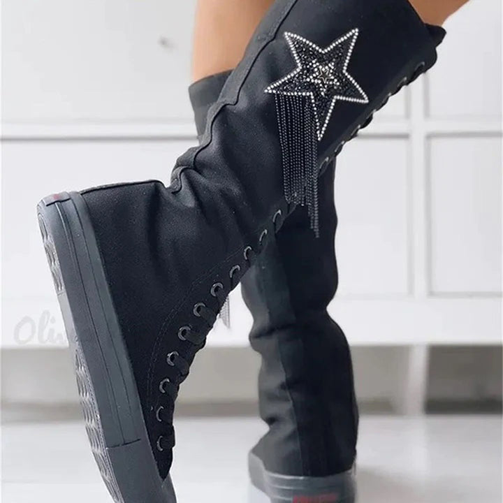 KARI - Schnürstiefel mit Quasten