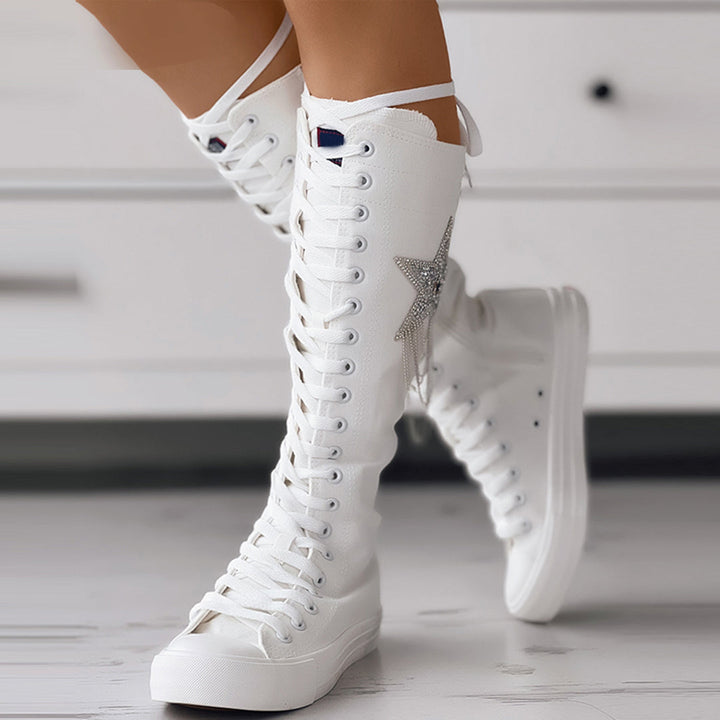 KARI - Schnürstiefel mit Quasten
