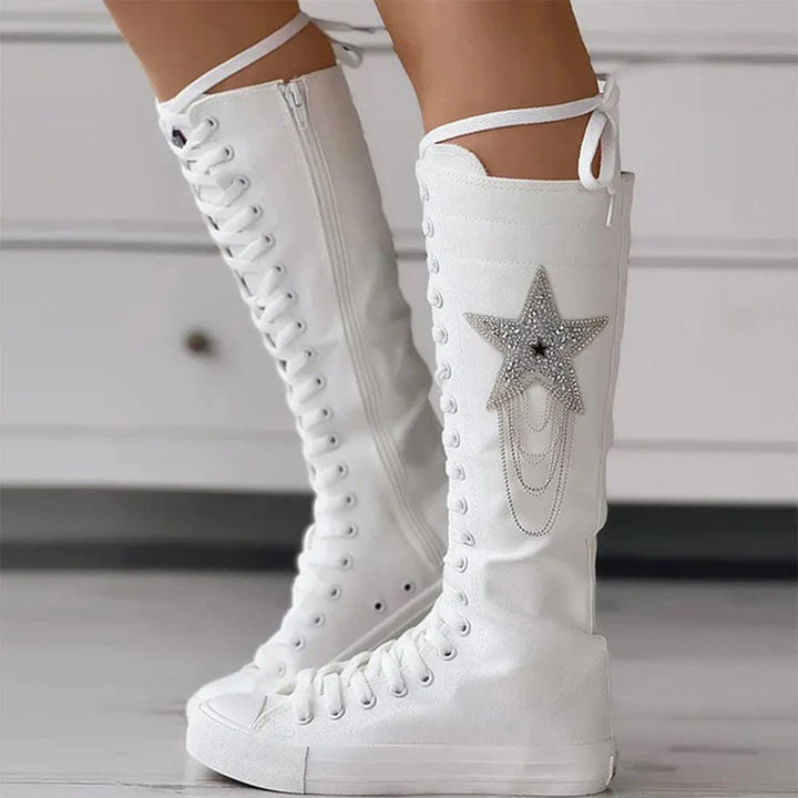 KARI - Schnürstiefel mit Quasten