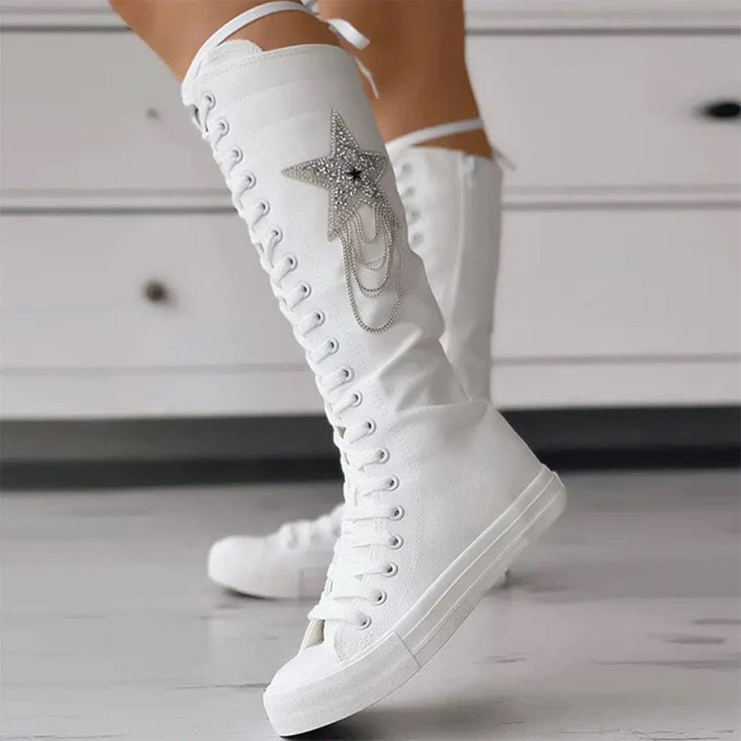 KARI - Schnürstiefel mit Quasten