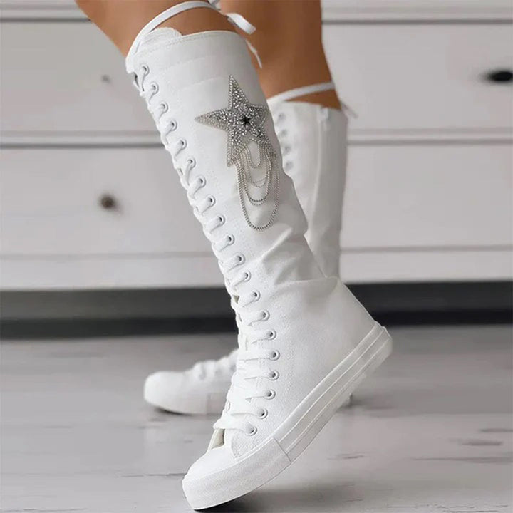 KARI - Schnürstiefel mit Quasten