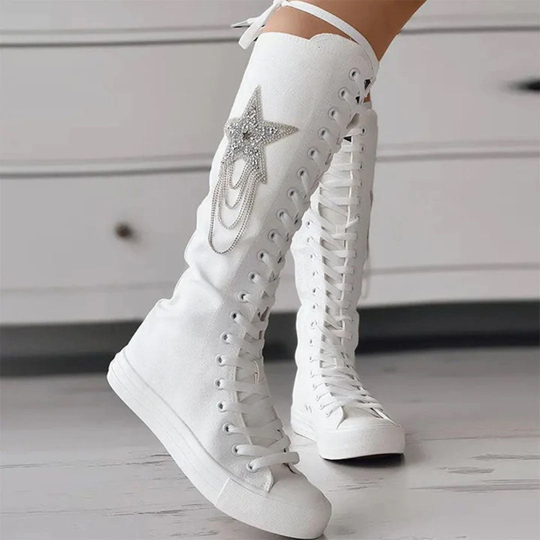 KARI - Schnürstiefel mit Quasten