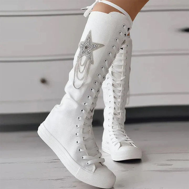 KARI - Schnürstiefel mit Quasten