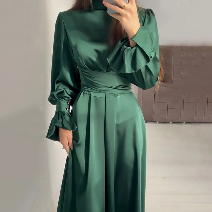 KEEVA - Schickes Kleid mit Taillenband