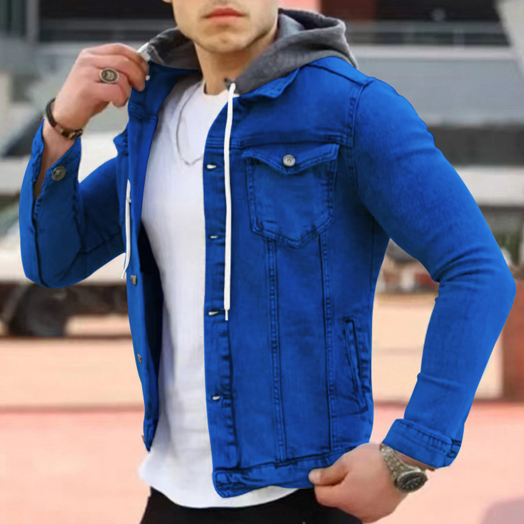 KORATH - Denim-kapuzenhemd