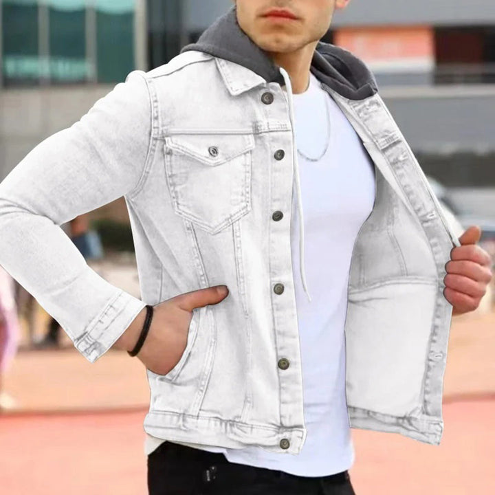 KORATH - Denim-kapuzenhemd