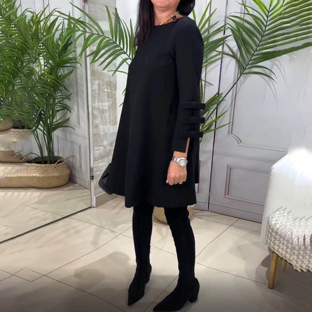 LAURENTIA - Lässiges Kleid mit langen Ärmeln