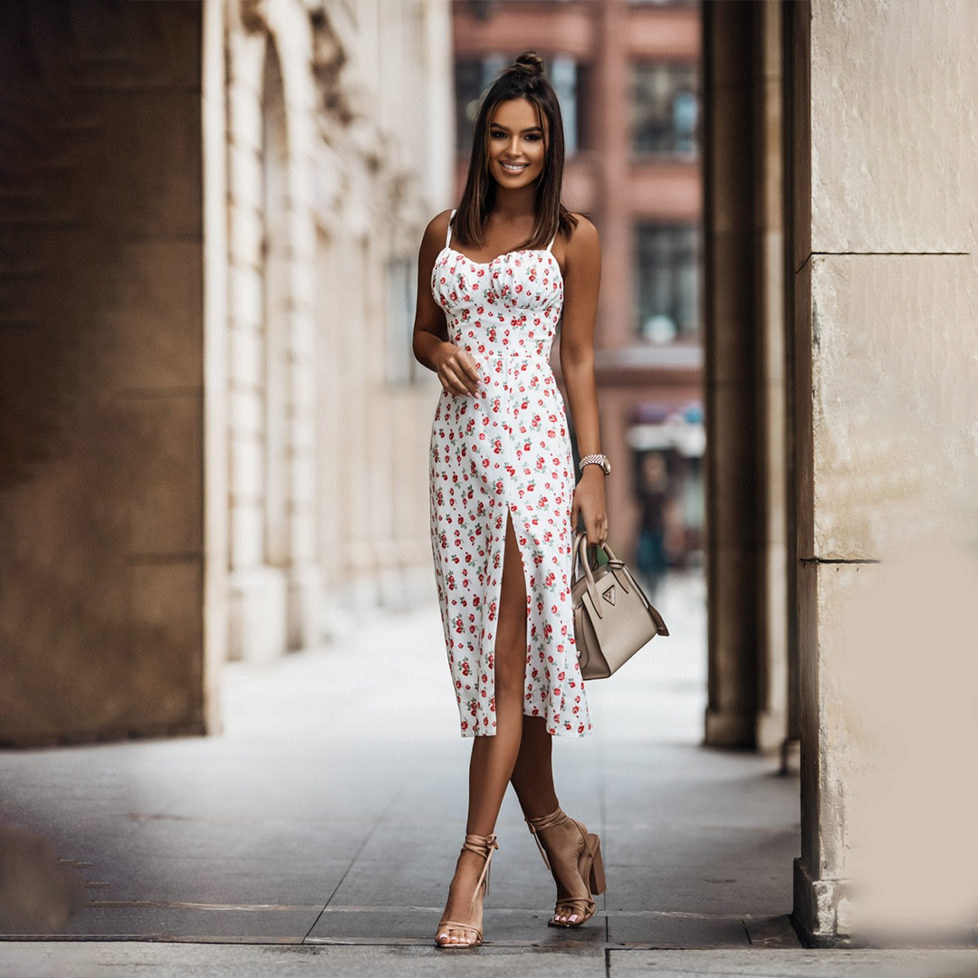 LENI - Maxikleid mit schlitz