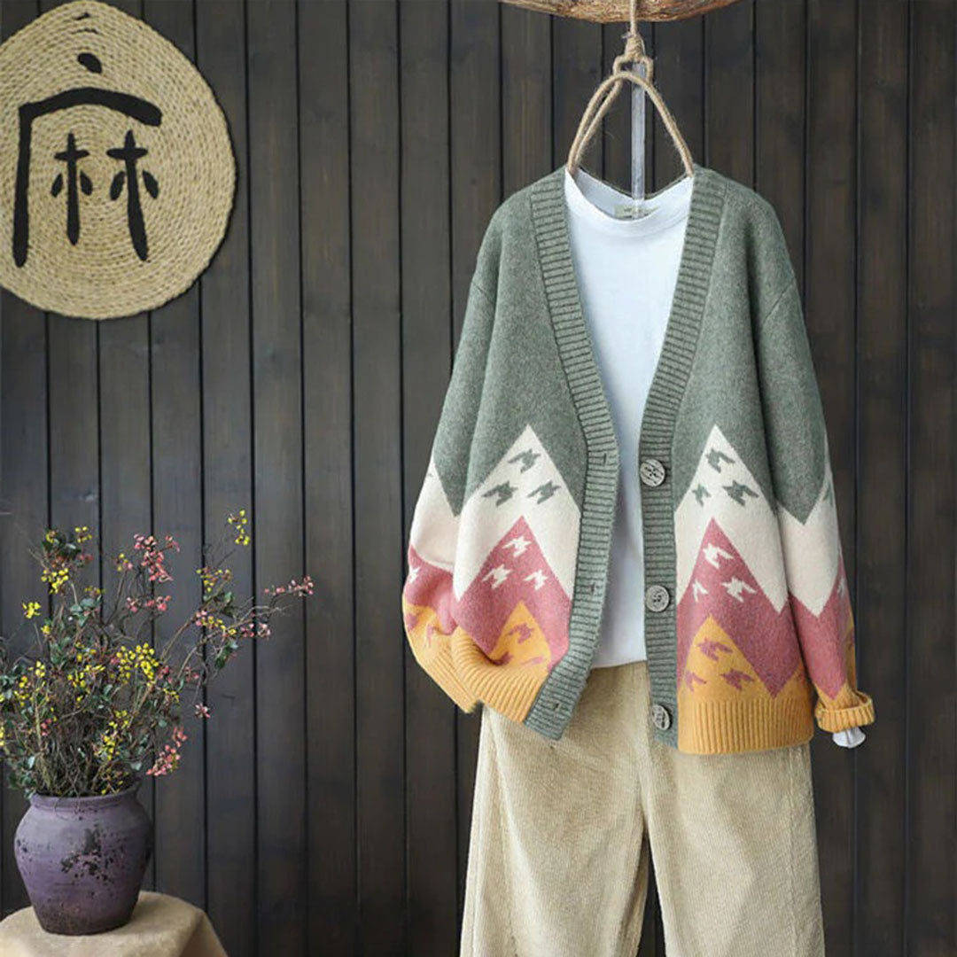 LILIA - Klassische bequeme strickjacke