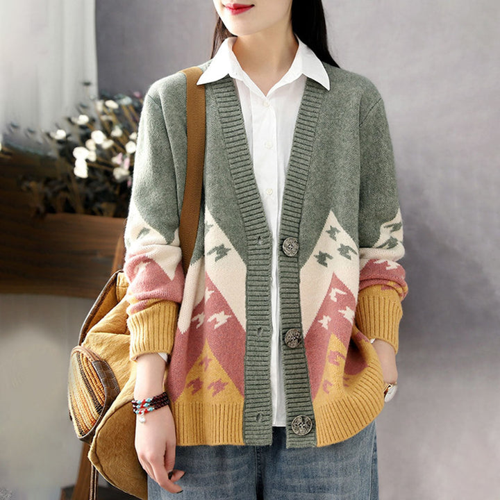 LILIA - Klassische bequeme strickjacke